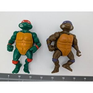 Teenage Mutant Ninja Turtles Figure Michelangelo Donatello 1988 Mirage Studios